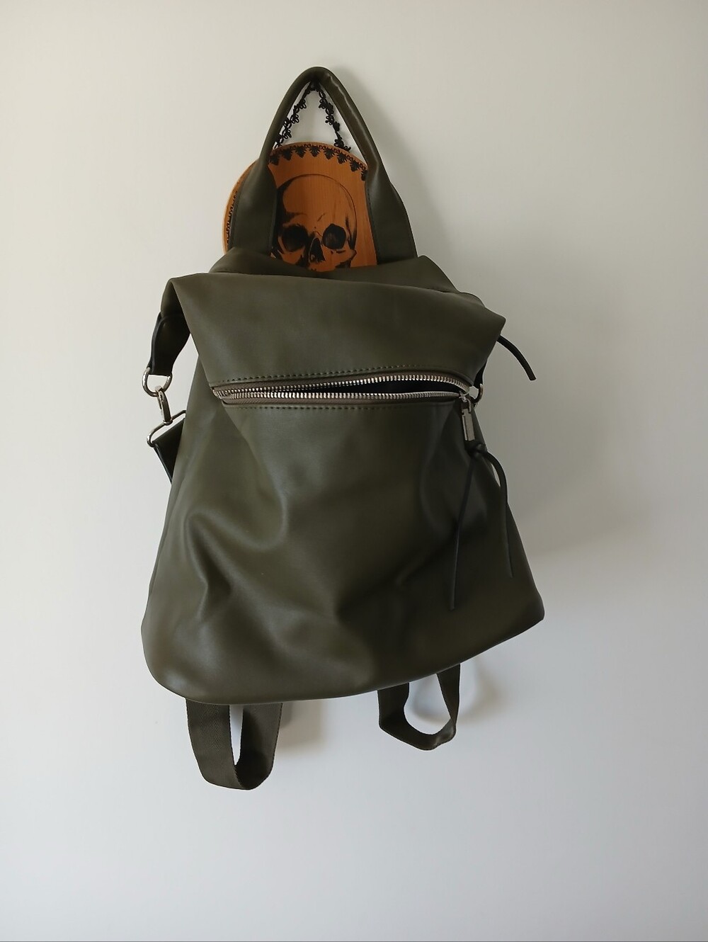 Rae Dunn Green Purse Backpack